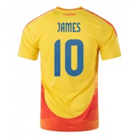Camiseta Colombia James Rodriguez #10 Primera Equipación Replica Copa America 2024 mangas cortas